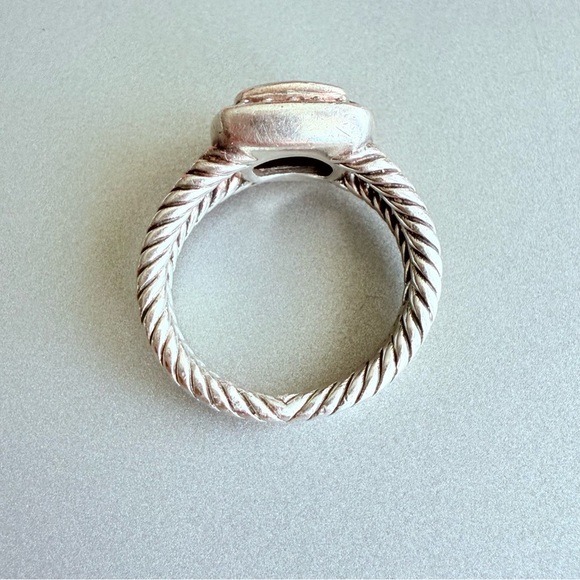 David Yurman Onyx And Diamonds Albion Ring in Sterling Silver - Picture 6 of 13